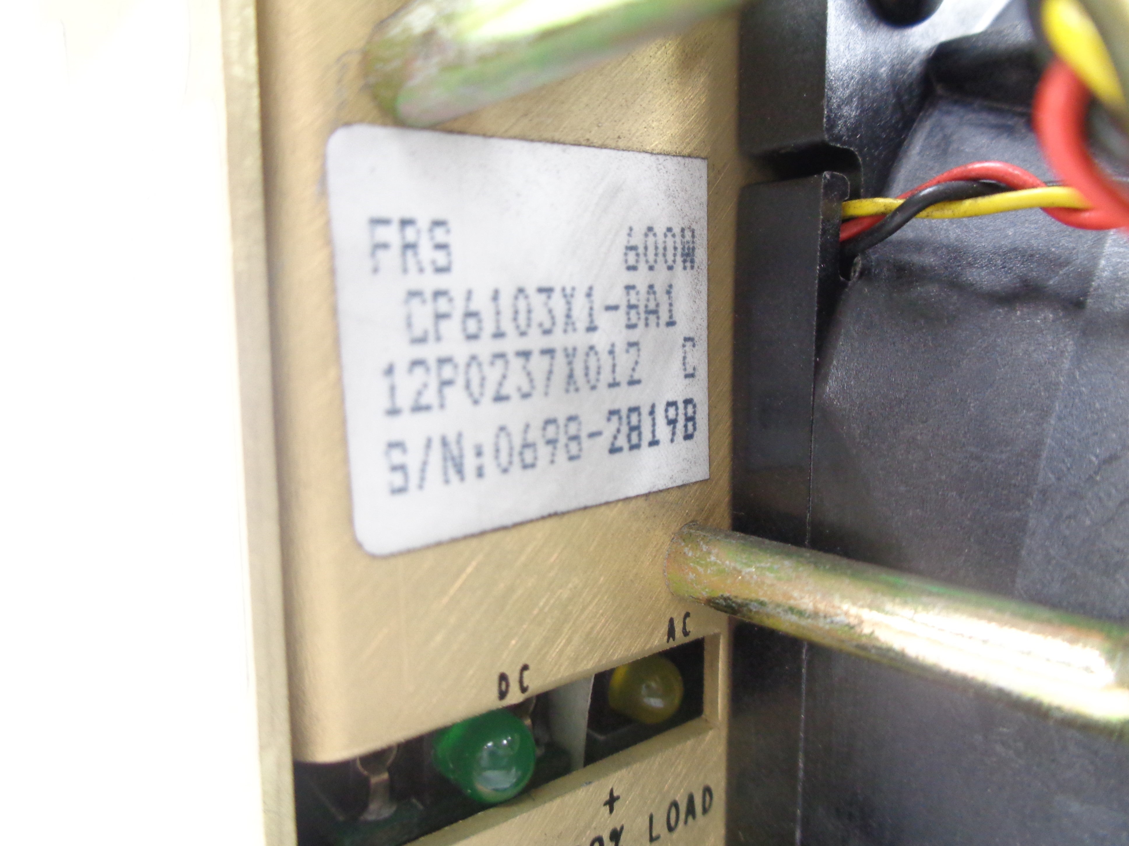 FISHER ROSEMOUNT CP6103X1-BA1 12P0237X012 UNMP