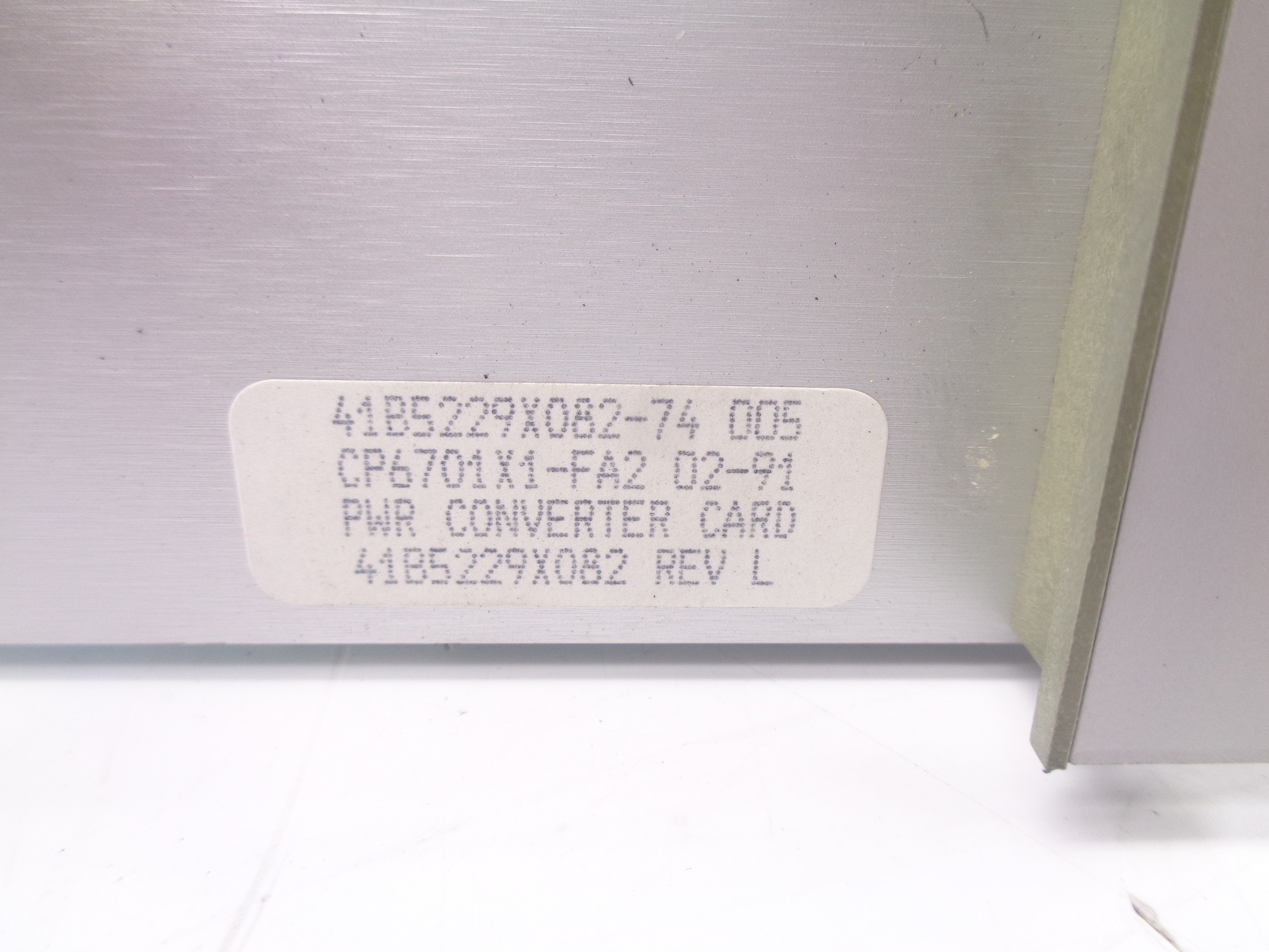 FISHER ROSEMOUNT CP6701X1-FA2 41B5229X082 REV. L NSNP