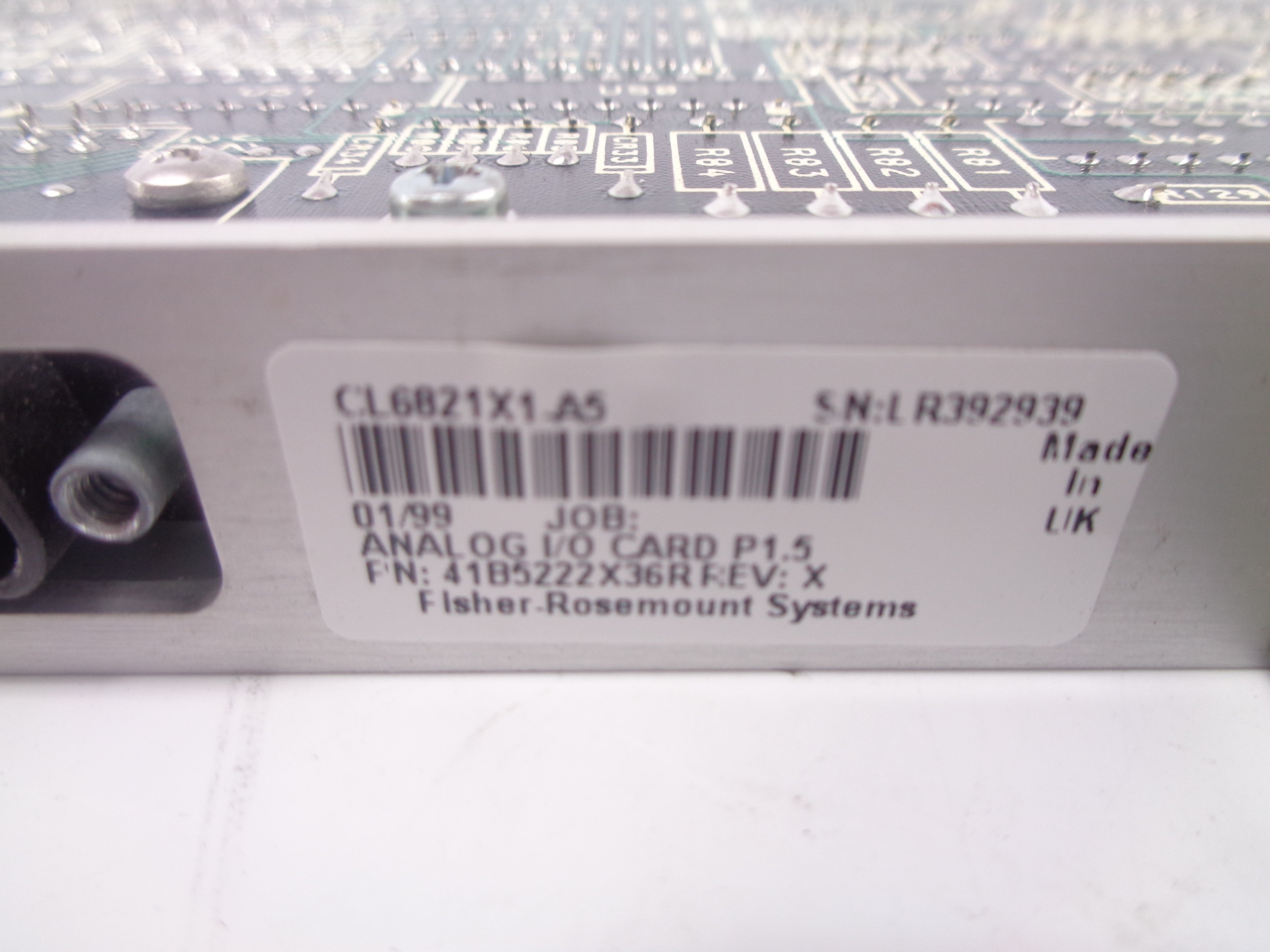 FISHER ROSEMOUNT CL6821X1-A5 41B5222X36R REV. X NSNP