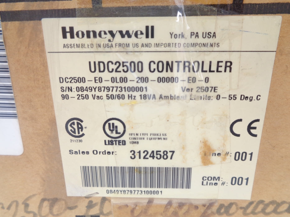 HONEYWELL DC2500-E0-0L00-200-00000-E0-0 NSMP