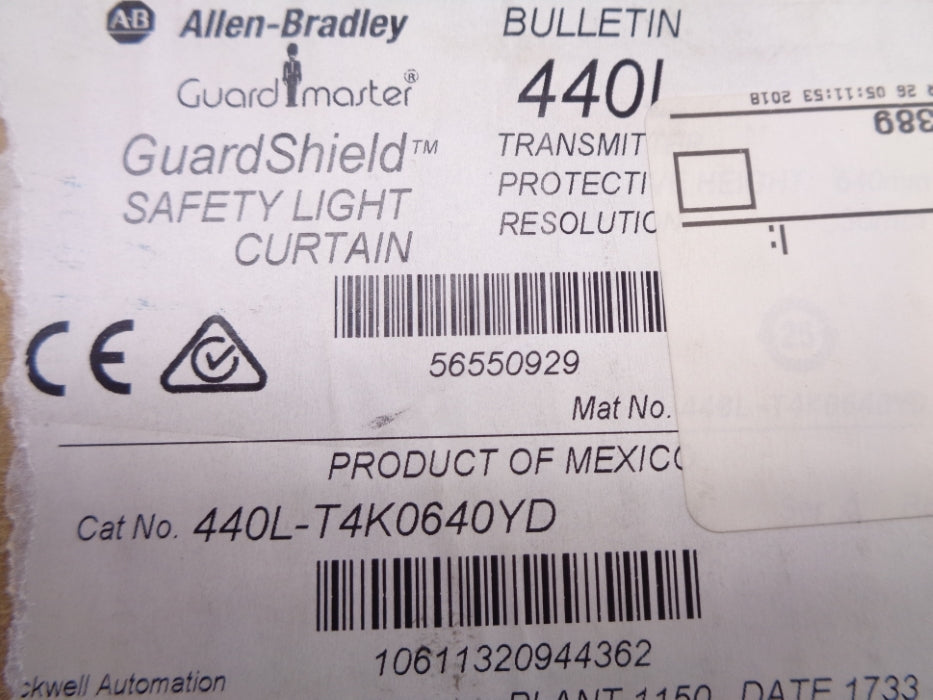ALLEN BRADLEY 440L-T4K0640YD SER. A (BR/WH) NSMP
