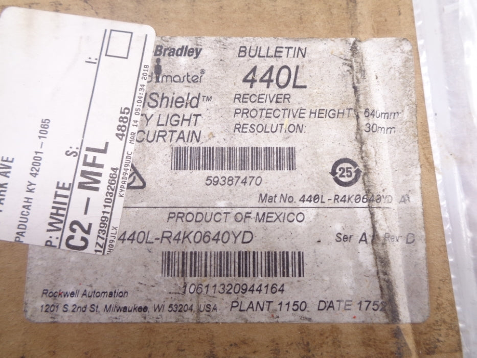 ALLEN BRADLEY 440L-R4K0640YD SER. A (BR/WH) NSMP