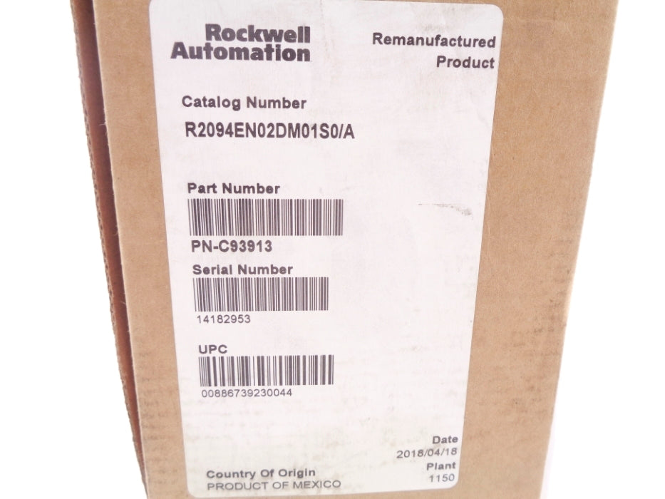 ALLEN BRADLEY 2094-EN02D-M01-S0 SER. A F/W 3.003 REMAN