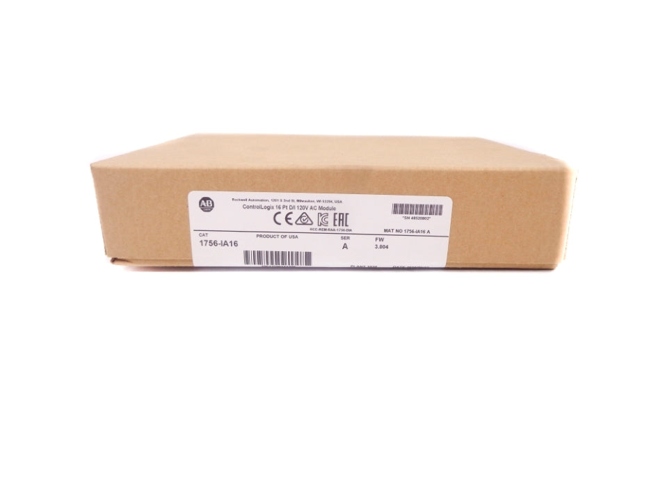 ALLEN BRADLEY 1756-IA16 SER. A F/W 3.004 DATE: 2016 NSFS