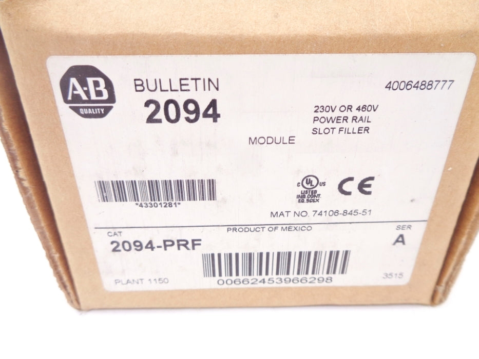 INDUSTRIAL SPARE PART 2094-PRF SER. A NSMP