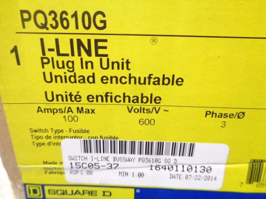 SQUARE D PQ3610G (AS PICTURED) NSMP