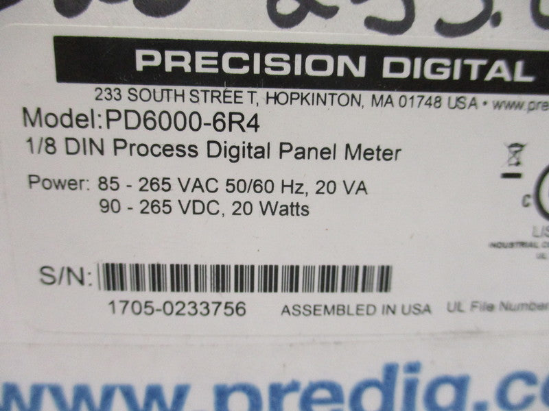 PRECISION DIGITAL PD6000-6R4 NSMP