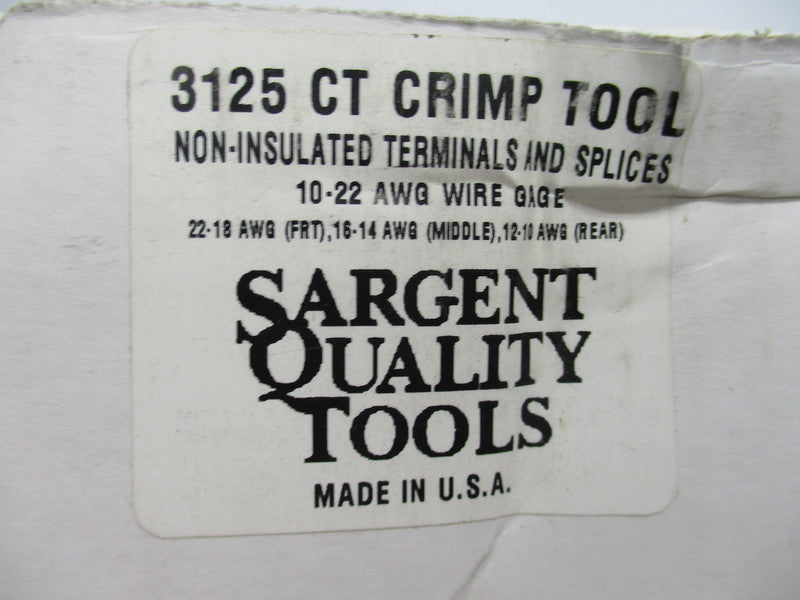 SARGENT QUALITY TOOLS 3125 CT NSMP