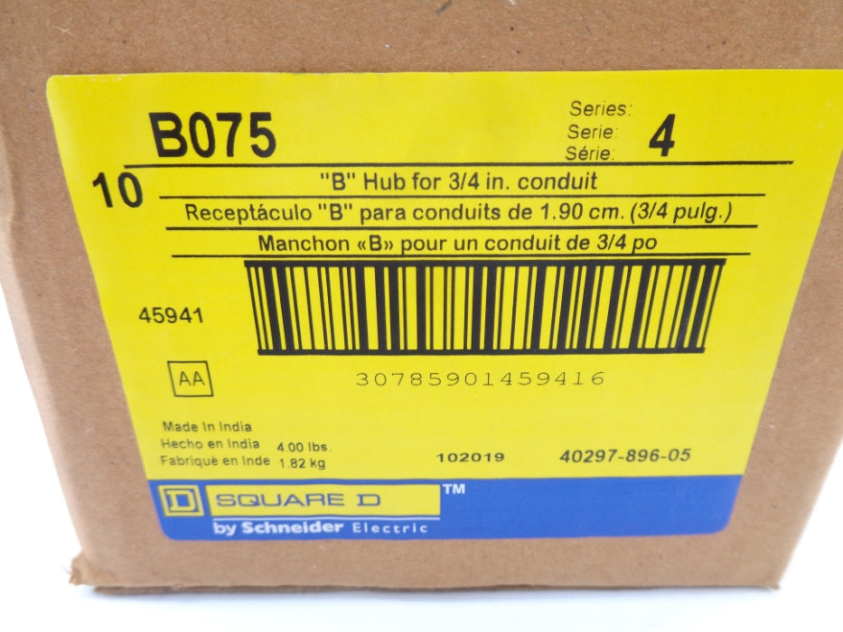 SQUARE D B075 SER. 4 (PKG OF 10) NSMP