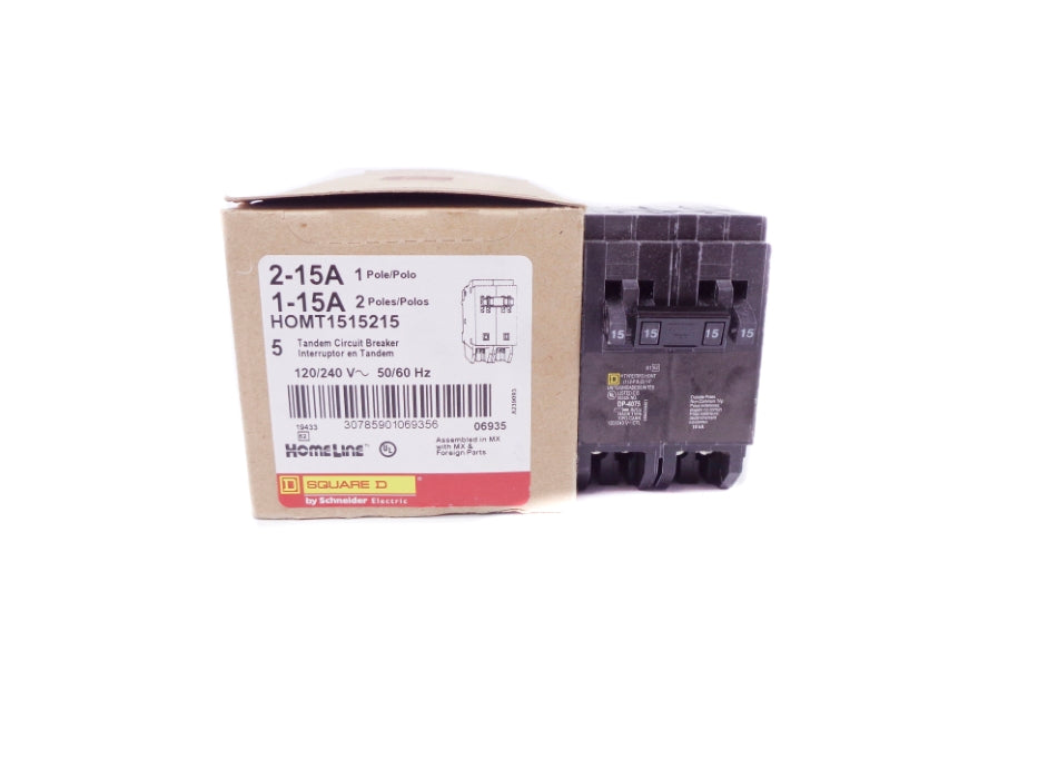 SQUARE D HOMT1515215 240V 15A (PKG OF 5) NSMP