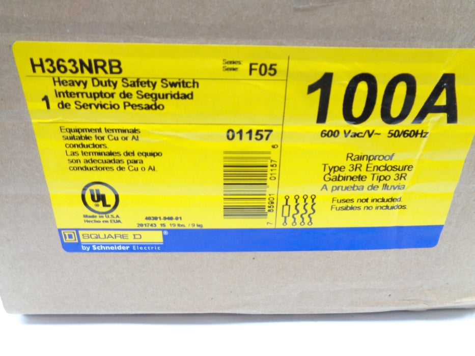 SQUARE D H363NRB SER. F05 NSMP
