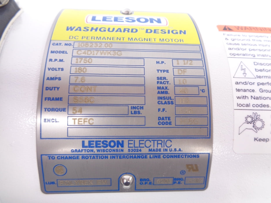 LEESON C4D17WK3G 108232.00 NSMP