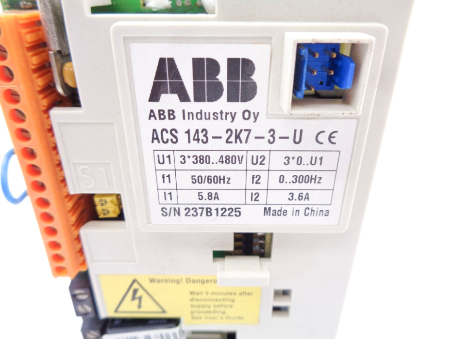 ABB ACS143-2K7-3-U (AS PICTURED) UNMP