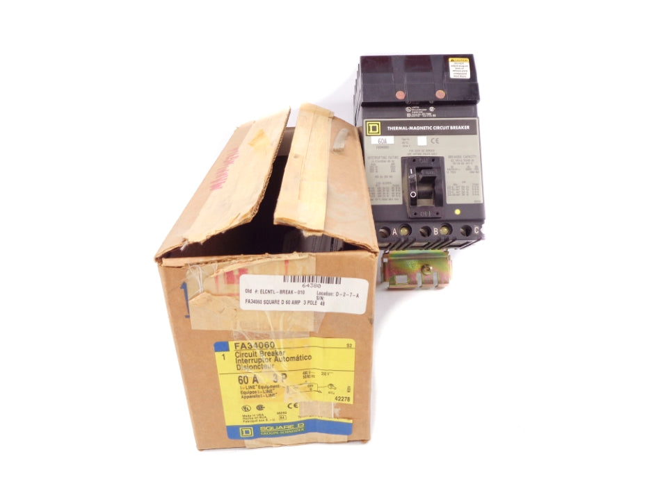 SQUARE D FA34060 SER. 2 60A 480V NSMP