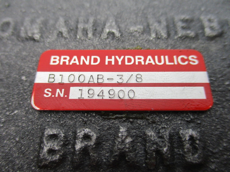 BRAND HYDRAULICS B100AB-3/8 NSNP