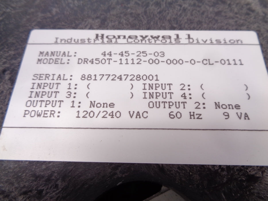 HONEYWELL DR450T-1112-00-000-0-CL-0111 UNMP