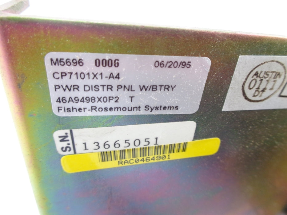 FISHER ROSEMOUNT CP7101X1-A4 46A9498X0P2 NSNP
