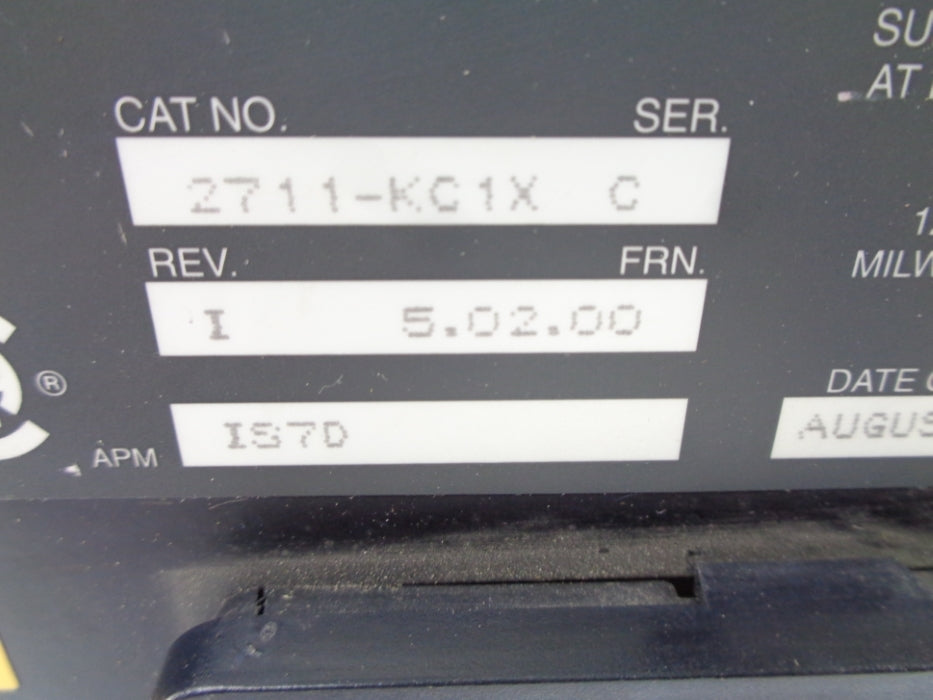 ALLEN BRADLEY 2711-KC1X SER. C F/W 5.02.00 UNMP