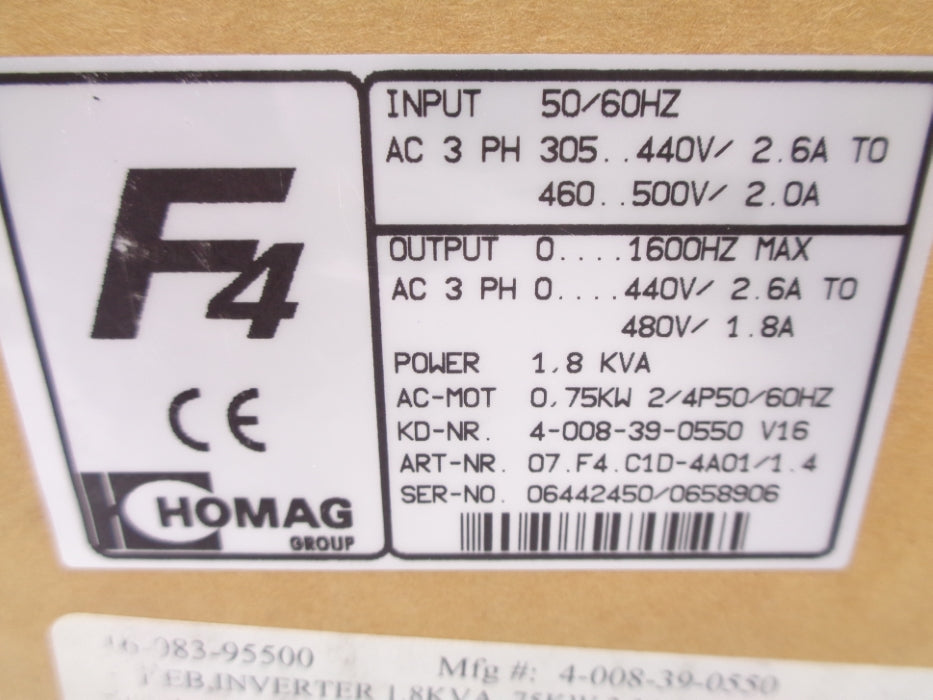 KEB 07.F4.C1D-4A01/1.4 NSMP