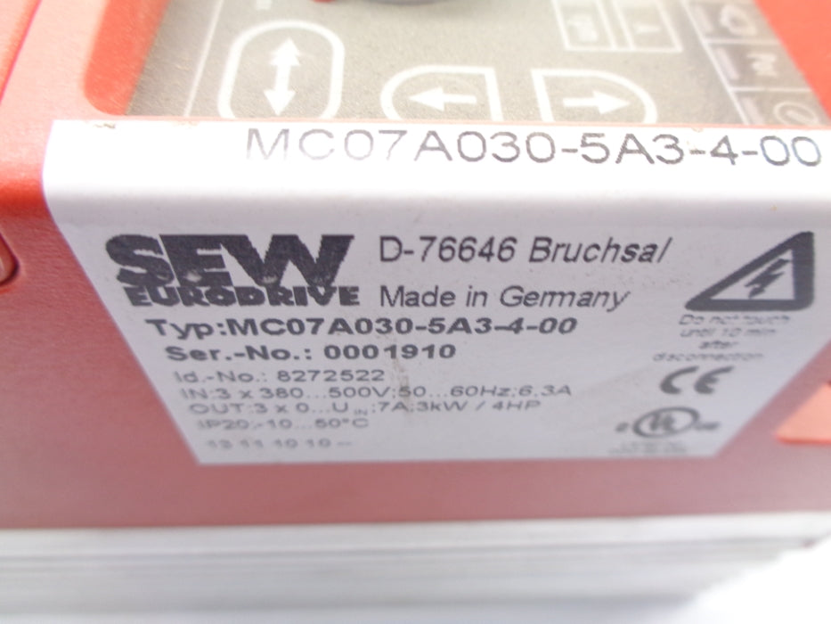 SEW EURODRIVE MC07A030-5A3-4-00 UNMP
