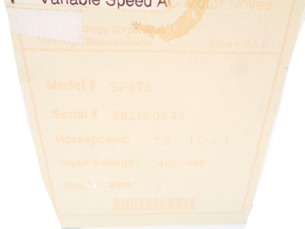 AC TECH SF475 NSMP