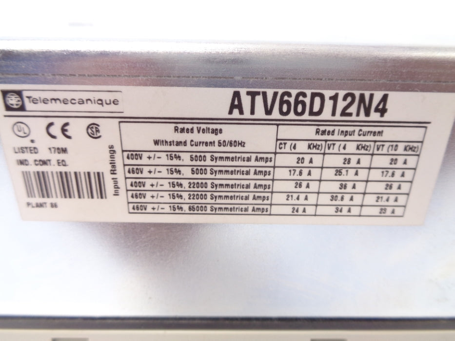 TELEMECANIQUE ATV66D12N4 NSNP