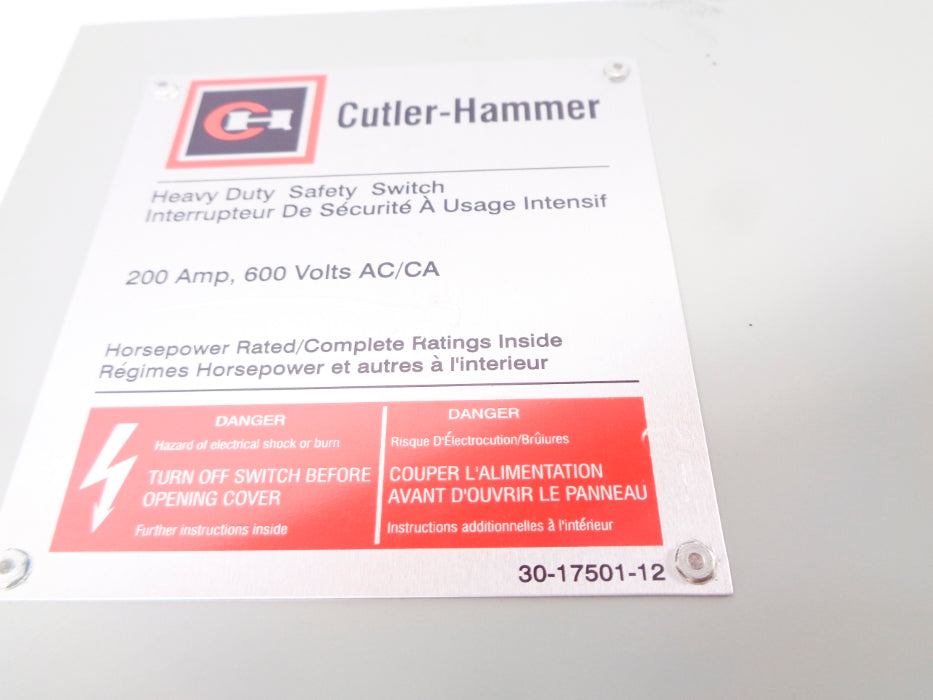 CUTLER HAMMER DH664UDKW3 SER. B NSNP