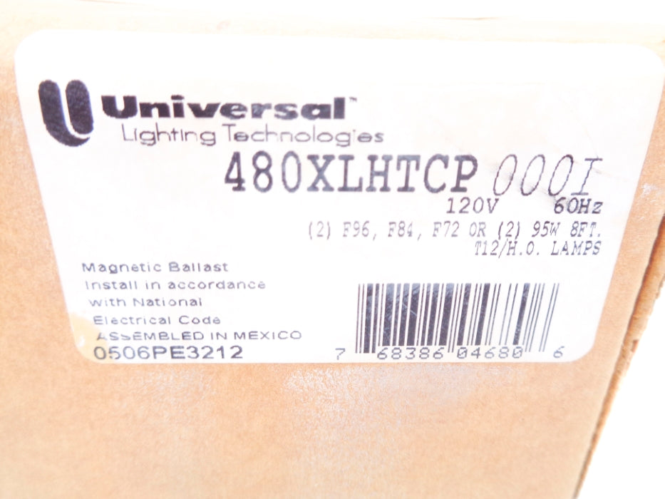 UNIVERSAL LIGHTING 480XLHTCP 120V NSMP