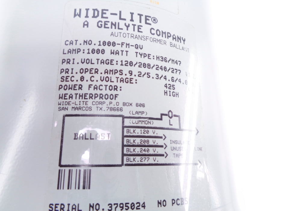 WIDE LITE 1000-FM-QV NSNP