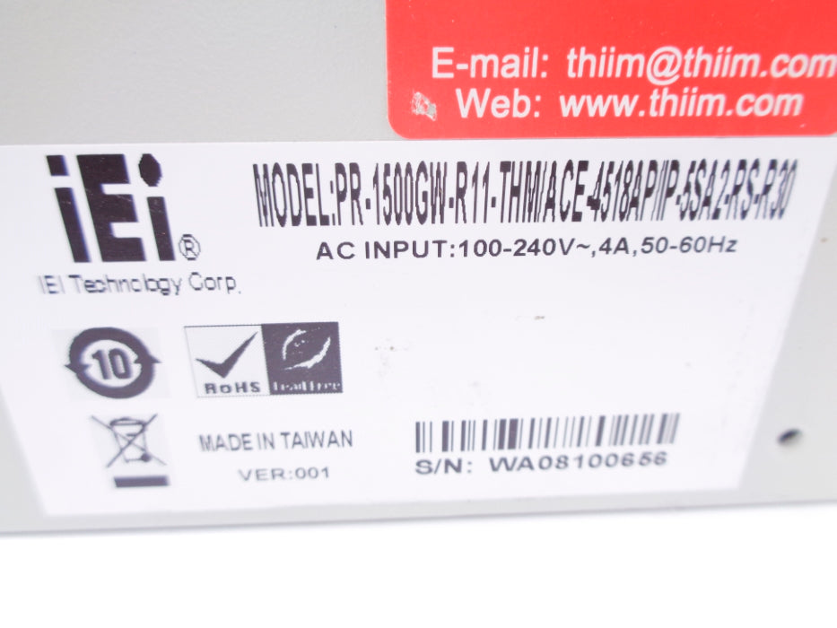 IEI PR-1500GW-R11-THM/ACE-4518P/P-5SA2-RS-R30 UNMP