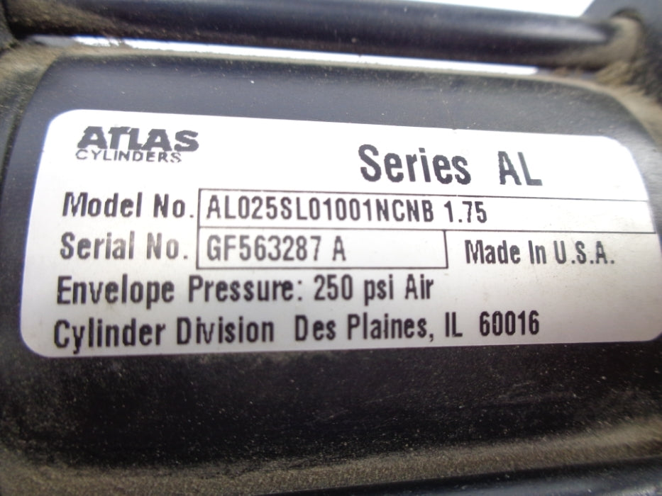 ATLAS AL025SL01001NCNB SER. AL 250PSI UNMP