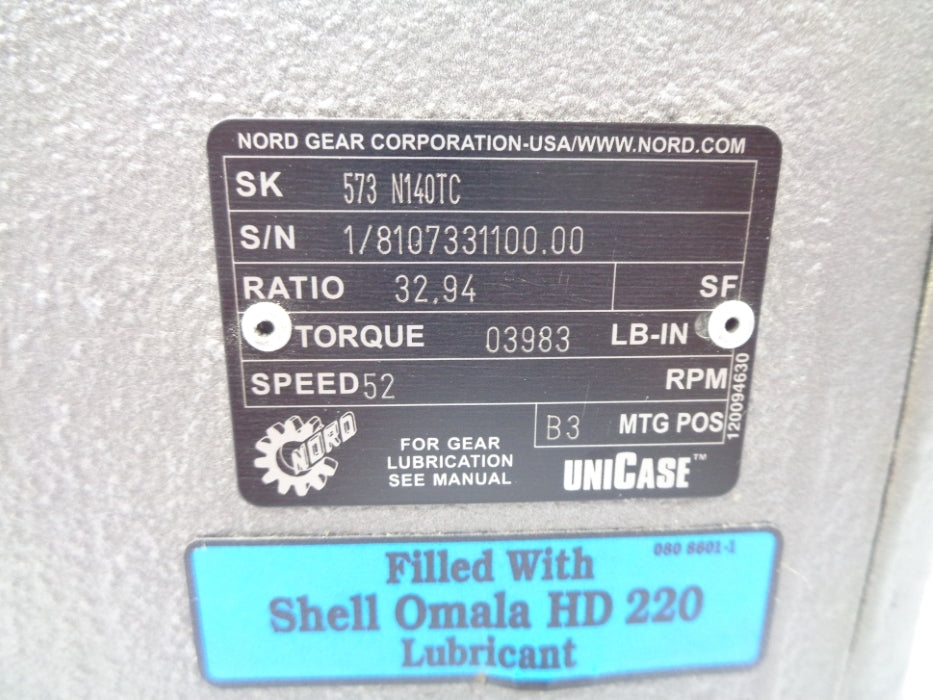 NORD GEAR SK573N140TC NSNP