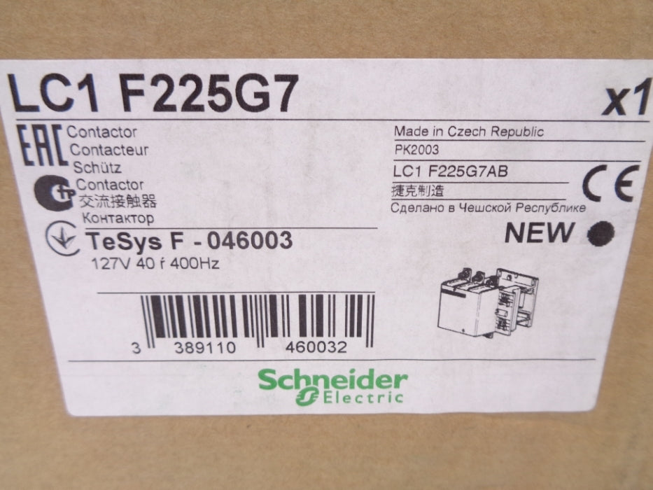 SCHNEIDER ELECTRIC LC1F225G7 127V NSMP