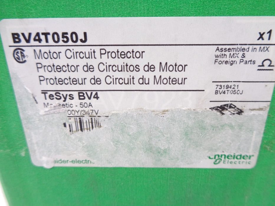 SQUARE D BV4T050J 480V 50A NSMP
