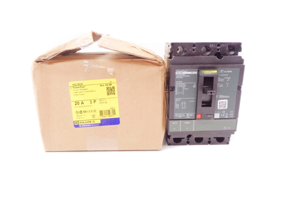SQUARE D HGL36020 SER. 1 600V 20A NSMP