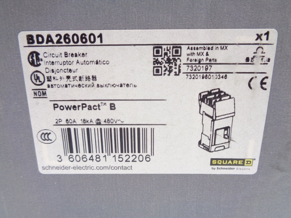 SQUARE D BDA260601 480V 60A NSMP