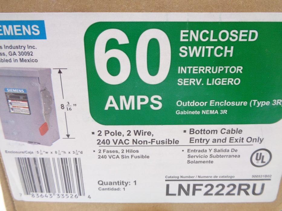 SIEMENS LNF222RU NSMP