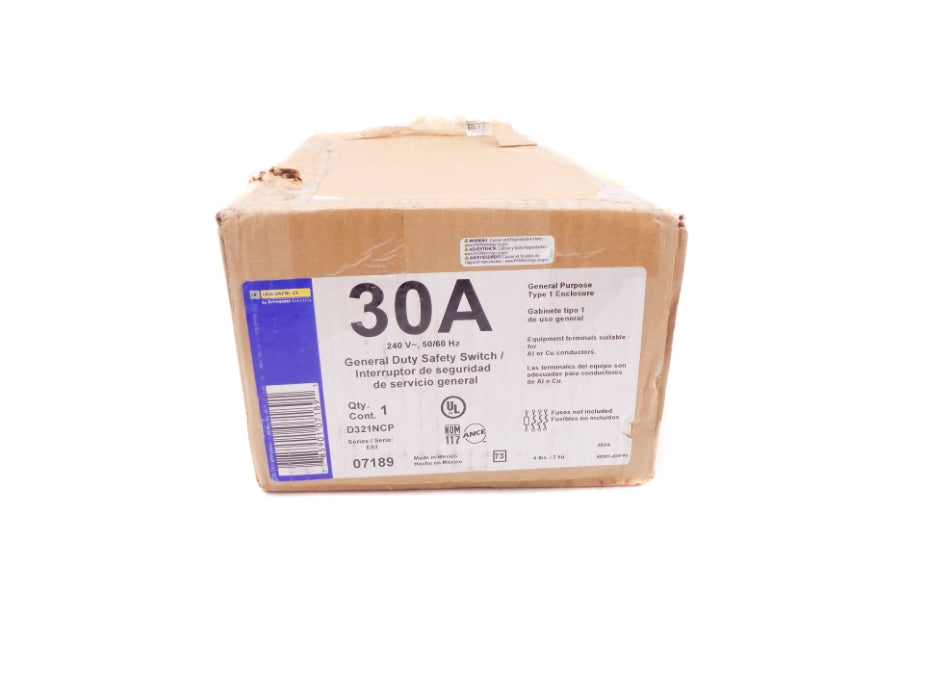 SQUARE D D321NCP SER. E03 NSFS