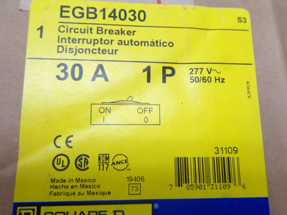 SQUARE D EGB14030 SER. 3 277V 30A NSMP