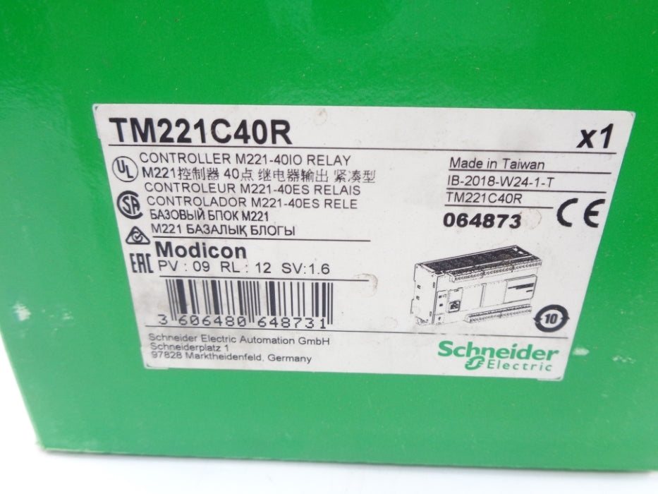 SCHNEIDER ELECTRIC TM221C40R 24VDC NSMP