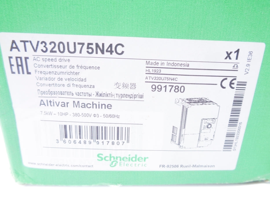 SCHNEIDER ELECTRIC ATV320U75N4C NSMP