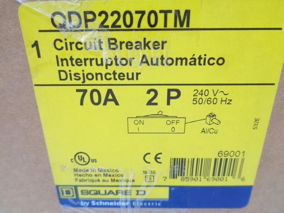 SQUARE D QDP22070TM 70A 240V NSMP