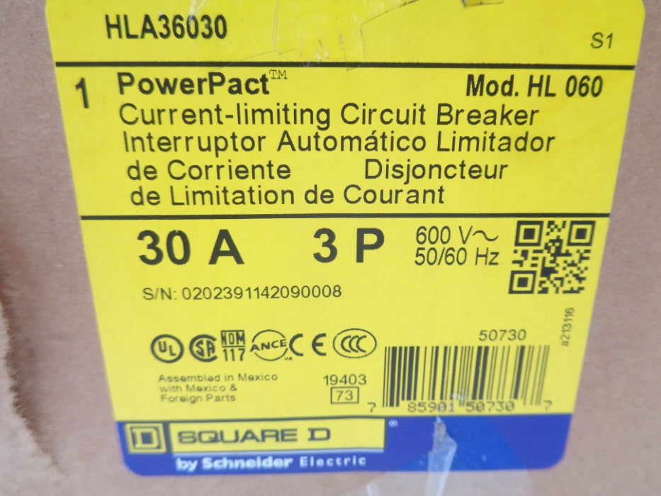 SQUARE D HLA36030 SER. 1 600V 30A NSMP