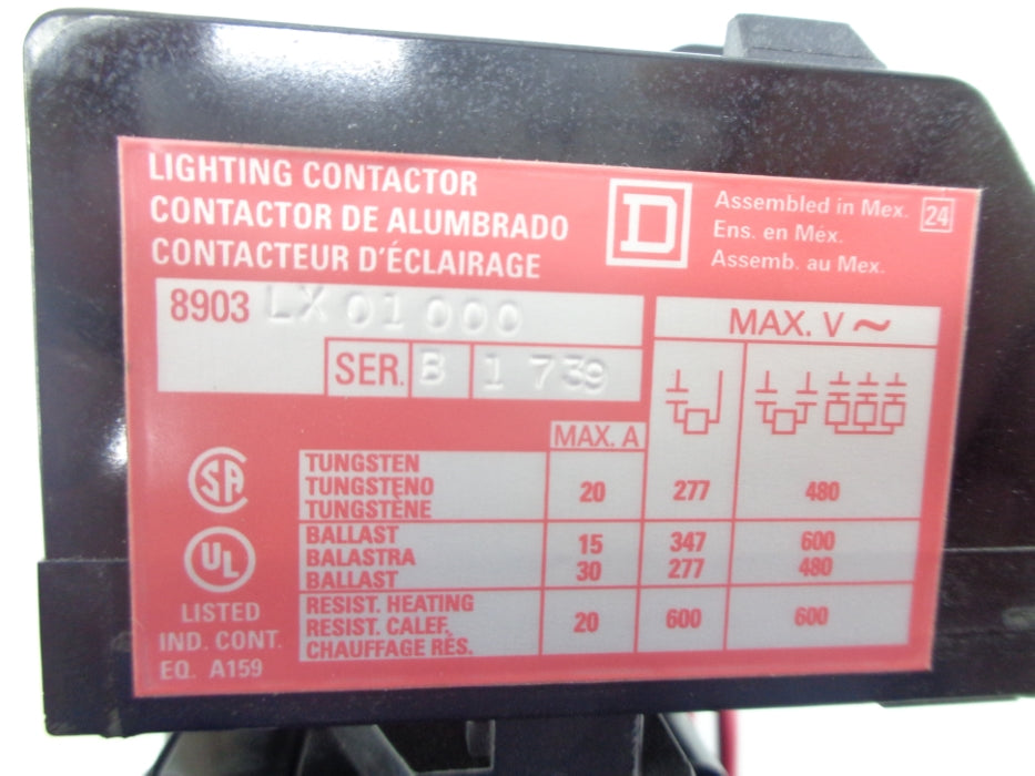 SQUARE D 8903LXO1000 SER. B 120V NSNP