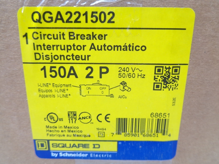 SQUARE D QGA221502 240V 150A NSMP