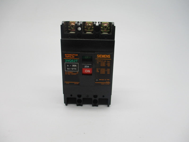 SIEMENS 3VQ52T 20A 550VAC NSNP