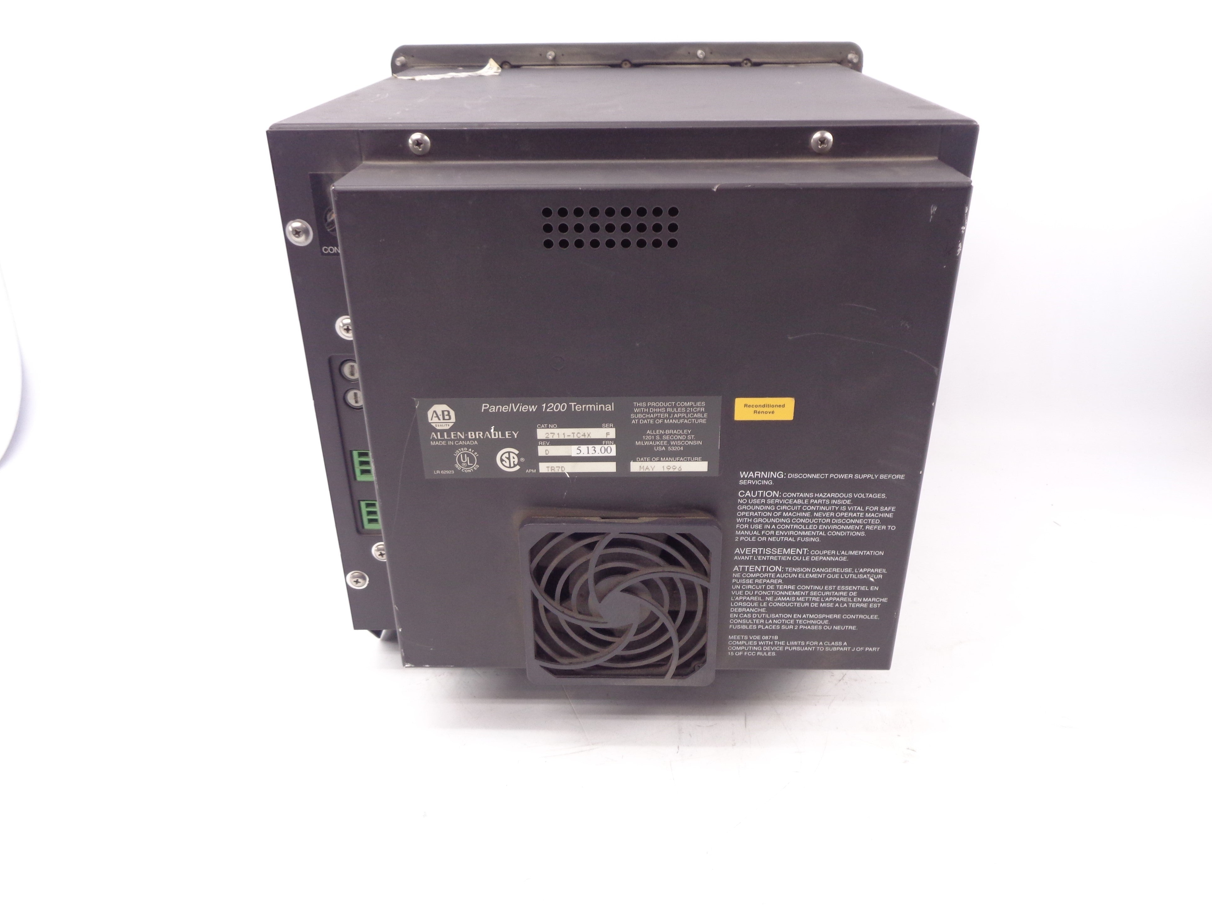 ALLEN BRADLEY 2711-TC4X SER. F F/W 5.13.00 UNMP