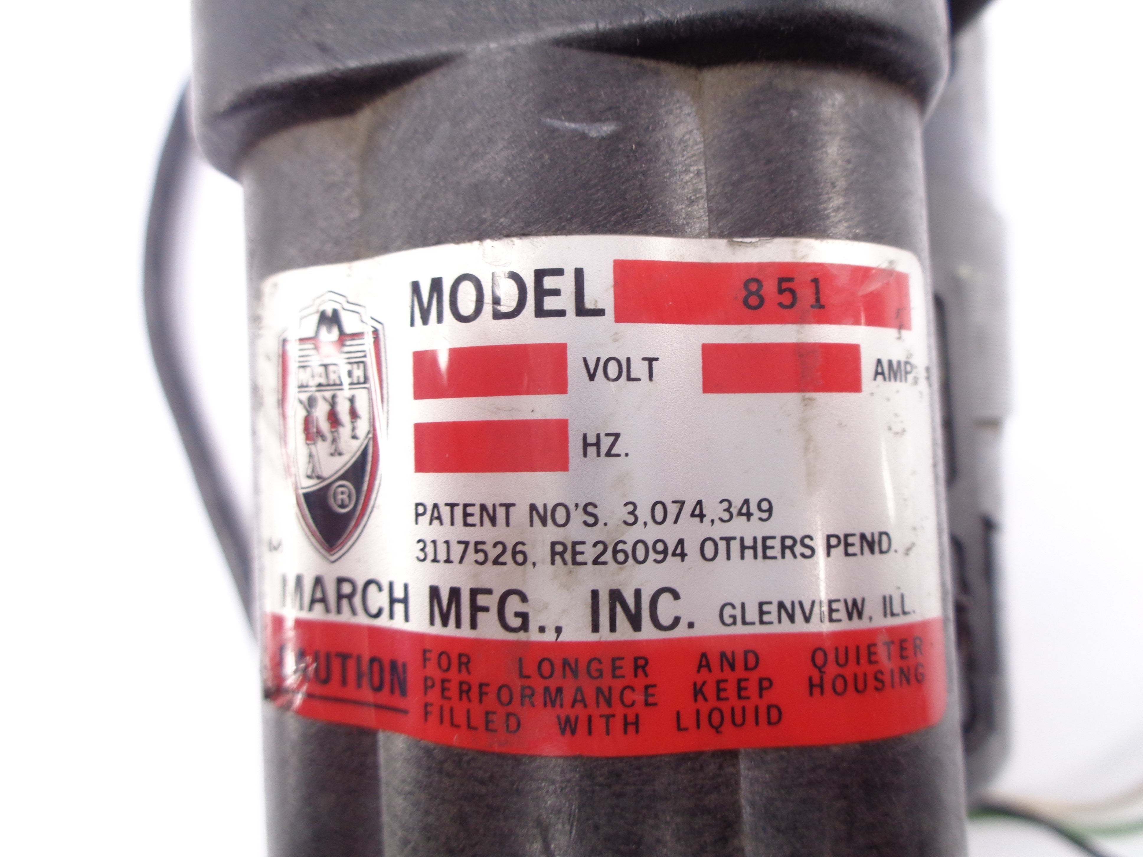MARCH MODEL 851 UNMP