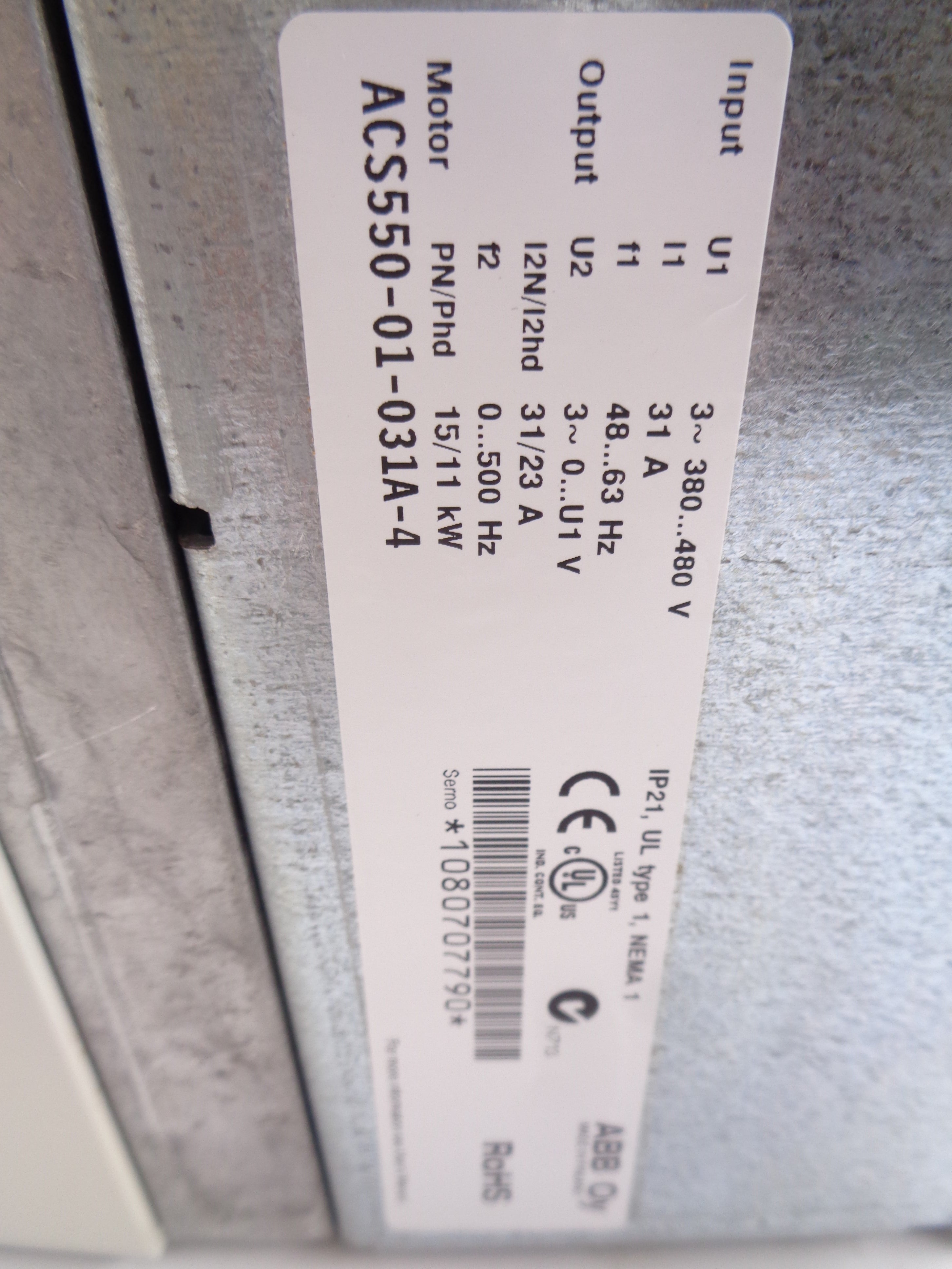 ABB ACS550-01-031A-4 NSNP