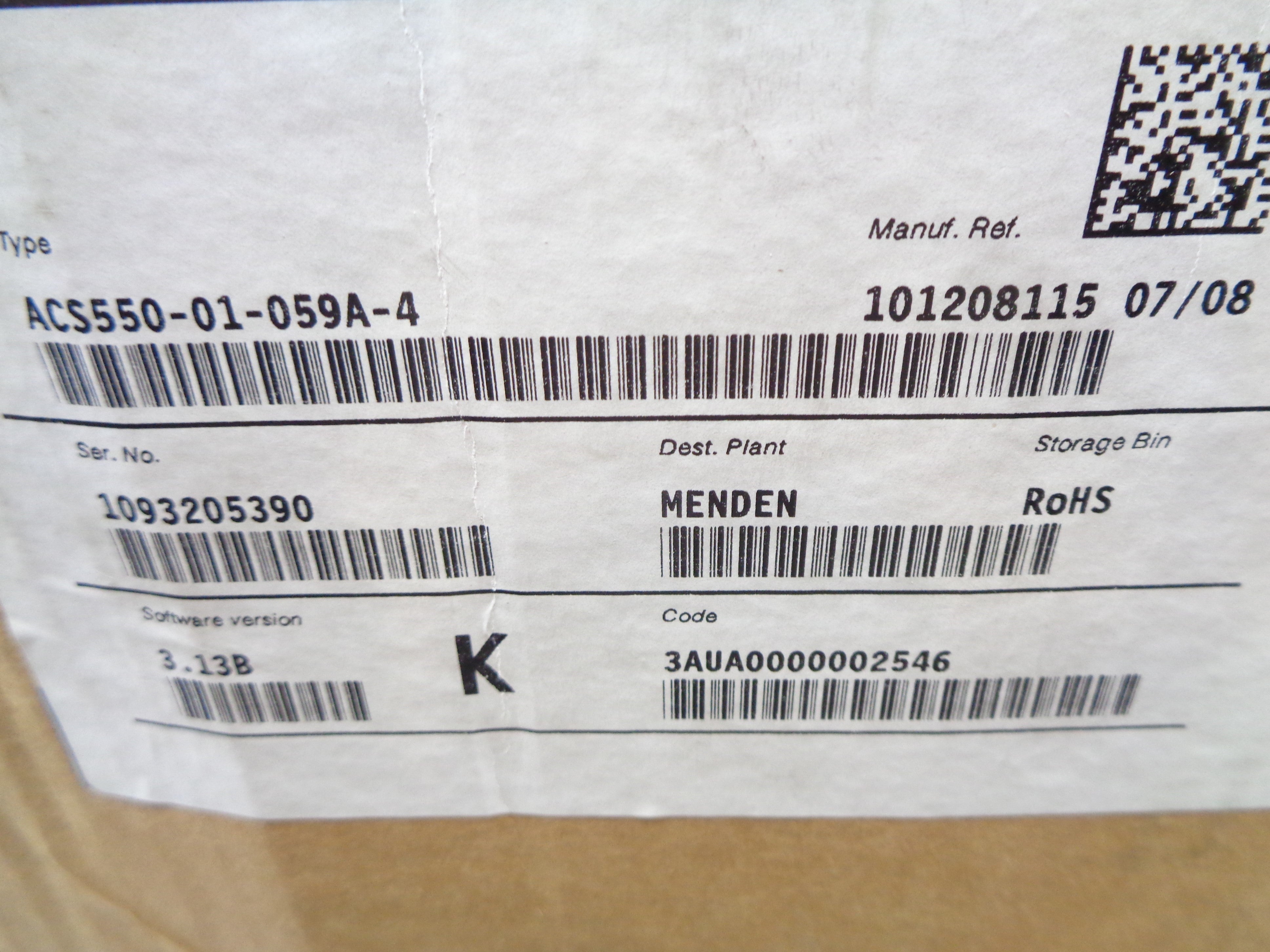 ABB ACS550-01-059A-4 NSMP